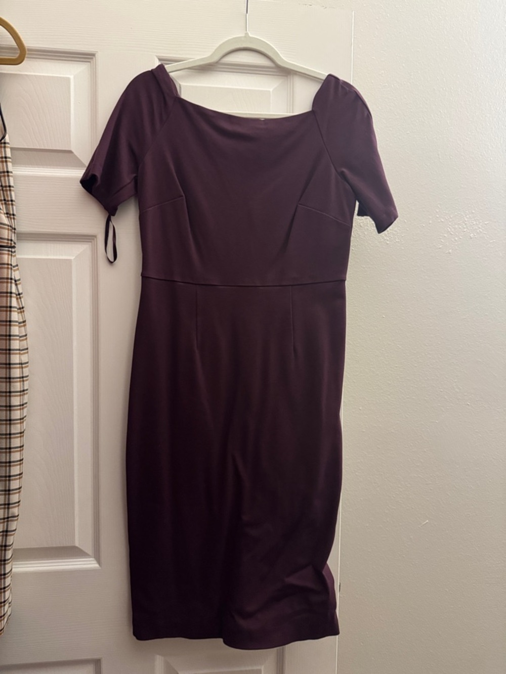 Ann Taylor Plum Midi Sheath Dress
